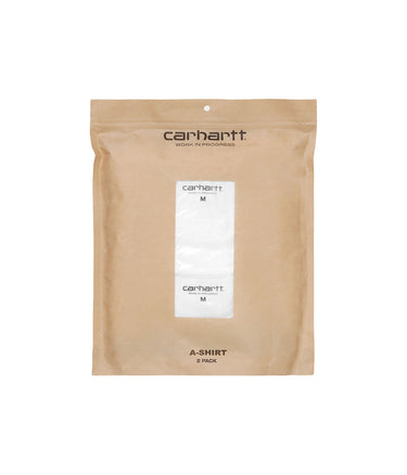 CARHARTT WIP A-SHIRT I033227 WEISSES GERIPPTES TANKTOP FÜR HERREN - Shoelosophy