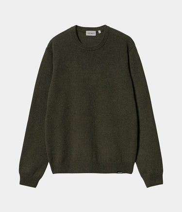 CARHARTT WIP ALTEN SWEATER I033917 OFFICE GREEN - Shoelosophy