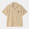 CARHARTT WIP ABLAZE SHIRT I033690 CORNSILK SCHWARZ - Shoelosophy