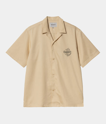 CARHARTT WIP ABLAZE SHIRT I033690 CORNSILK BLACK - Shoelosophy