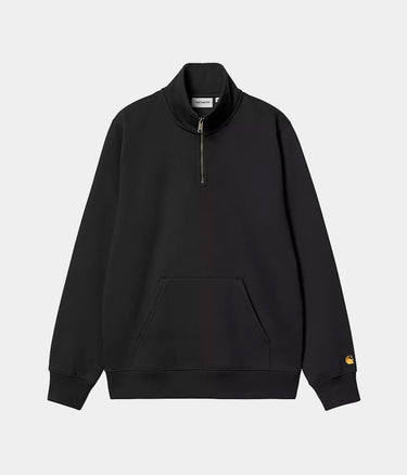 CARHARTT WIP CHASE NECK ZIP SWEATSHIRT I033665 SCHWARZ - Shoelosophy
