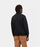 CARHARTT WIP チェイス ネック ジップ スウェットシャツ I033665 ブラック - Shoelosophy