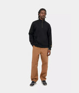 CARHARTT WIP チェイス ネック ジップ スウェットシャツ I033665 ブラック - Shoelosophy