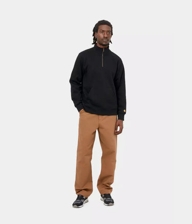 CARHARTT WIP チェイス ネック ジップ スウェットシャツ I033665 ブラック - Shoelosophy