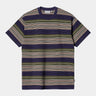 CARHARTT WIP COBY T-SHIRT I032995 STRIPER TYRIAN YARN DYED - Shoelosophy