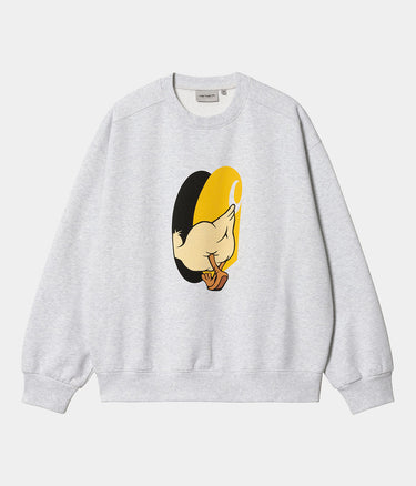 CARHARTT WIP DEAD KEBAB KNOCK KNOCK SWEATSHIRT I032453 ASH HEATHER - Shoelosophy