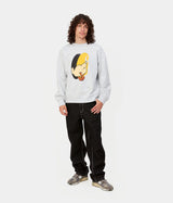 CARHARTT WIP DEAD KEBAB KNOCK KNOCK SWEATSHIRT I032453 ASH HEATHER - Shoelosophy