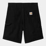 CARHARTT WIP DOUBLE KNEE SHORT I033118 SCHWARZ GESPÜLT - Shoelosophy
