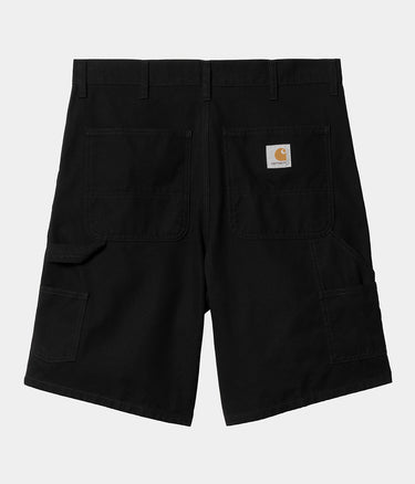CARHARTT WIP DOUBLE KNEE SHORT I033118 SCHWARZ GESPÜLT - Shoelosophy