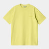CARHARTT WIP DUSTER SCRIPT T-SHIRT I033622 ARCTIC LIME GARMENT DYED - Shoelosophy