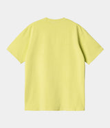 CARHARTT WIP DUSTER SCRIPT T-SHIRT I033622 ARCTIC LIME GARMENT DYED - Shoelosophy