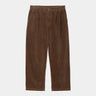 CARHARTT WIP EVAN PANT CORDUROY I033757 CHOCOLATE RINSED - Shoelosophy