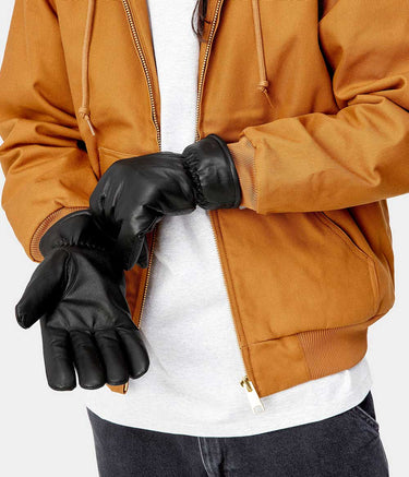CARHARTT WIP FONDA HANDSCHUHE I030900 SCHWARZES rindsleder - Shoelosophy