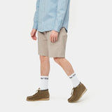 CARHARTT WIP 그랜드 쇼트 I030472 WAlL RINSED 남성용 버뮤다 - Shoelosophy