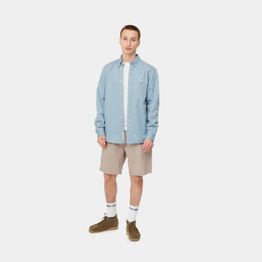 CARHARTT WIP GRAND SHORT I030472 WAlL RINSED HERREN-BERMUDA – Shoelosophy