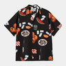CARHARTT WIP ISIS MARIA DINNER SHIRT PRINT BLACK - Shoelosophy
