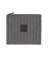 CARHARTT WIP MENARD ZIP WALLET I033735 GRAY RIGID HERRINGBONE - Shoelosophy
