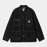 CARHARTT WIP OG CHORE COAT I031896 BLACK ONE WASH - Shoelosophy