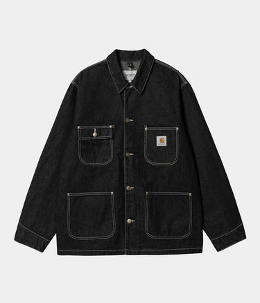 CARHARTT WIP OG CHORE COAT I031896 BLACK ONE WASH - Shoelosophy