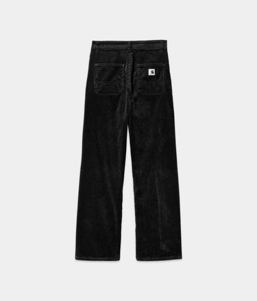 CARHARTT WIP WOMENS SIMPLE PANT I033889 CORDUROY BLACK - Shoelosophy