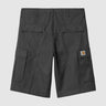 CARHARTT WIP REGULAR CARGO SHORT I028246 GRAPHITE RINSED - Shoelosophy