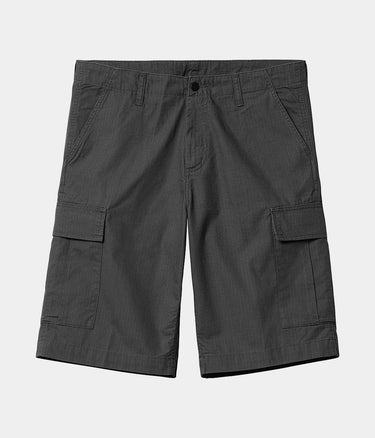 CARHARTT WIP REGULAR CARGO SHORT I028246 GRAPHITE RINSED - Shoelosophy