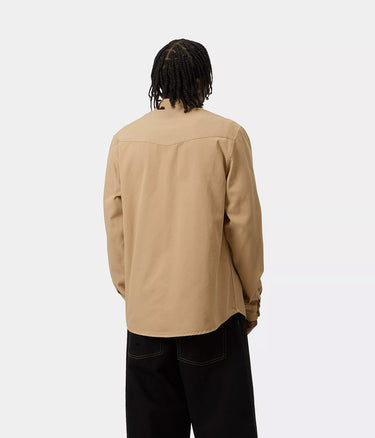 CARHARTT WIP SANTA FE CHEMISE I034384 DUSTY HAMILTON BROWN - Shoelosophy