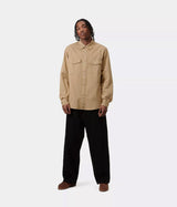 CARHARTT WIP SANTA FE CHEMISE I034384 DUSTY HAMILTON BROWN - Shoelosophy