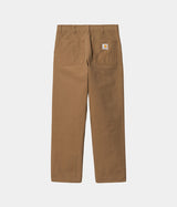 CARHARTT WIP シンプル パンツ I031220 ハミルトン ブラウン リンスド キャンバス - Shoelosophy