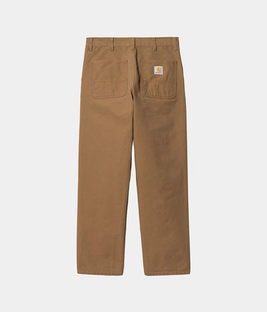 CARHARTT WIP シンプル パンツ I031220 ハミルトン ブラウン リンスド キャンバス - Shoelosophy