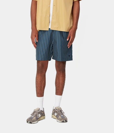 CARHARTT WIP SLATER BADEHOSE I031536 CASON STRIPE BLAU - Shoelosophy