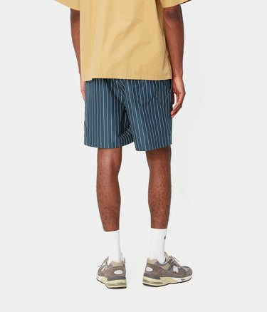 CARHARTT WIP SLATER BADEHOSE I031536 CASON STRIPE BLAU - Shoelosophy