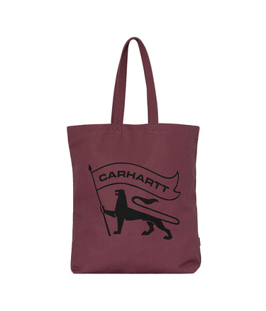 CARHARTT WIP STAMP TOTE BAG I033629 DUSTY FUCHSIA - Shoelosophy