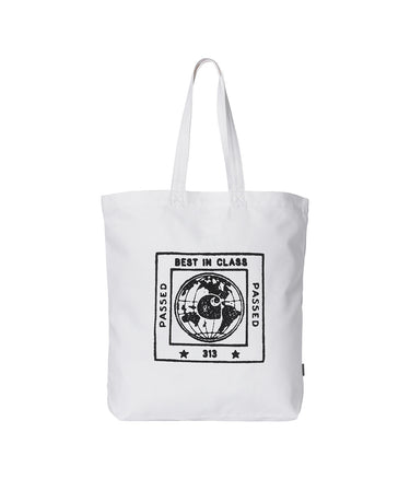 CARHARTT WIP STAMP TOTE BAG I033629 WEISS SCHWARZ - Shoelosophy