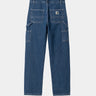 CARHARTT WIP WOMEN PIERCE PANT I025268 BLUE DENIM JEANS WOMAN WORK - Shoelosophy