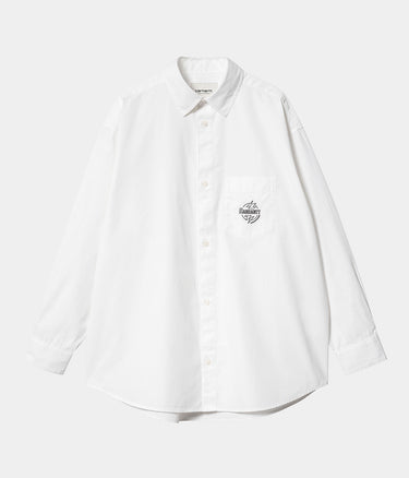 CARHARTT WIP DAMEN ABLAZE SHIRT I033694 WEISS - Shoelosophy