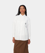 CARHARTT WIP DAMEN ABLAZE SHIRT I033694 WEISS - Shoelosophy