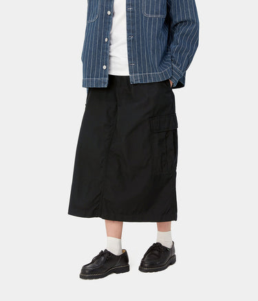 CARHARTT WIP WOMENS JET CARGO SKIRT I033148 SCHWARZ - Shoelosophy