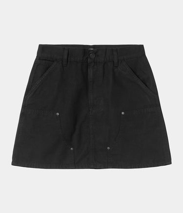 CARHARTT WIP WOMENS MAEVE DOUBLE KNEE SKIRT I034836 SCHWARZ - Shoelosophy