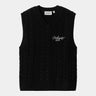 CARHARTT WIP WOMENS SIGNATURE VEST I033882 BLACK WAX - Shoelosophy