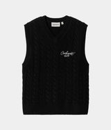 CARHARTT WIP WOMENS SIGNATURE VEST I033882 BLACK WAX - Shoelosophy