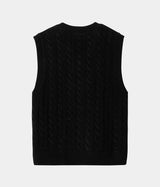 CARHARTT WIP WOMENS SIGNATURE VEST I033882 BLACK WAX - Shoelosophy