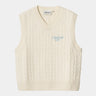 CARHARTT WIP WOMENS SIGNATURE VEST I033882 NATURAL ICE - Shoelosophy