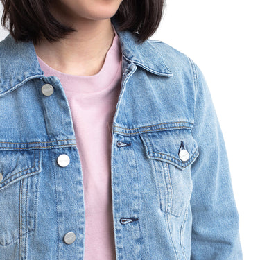CARHARTT WOMENS JETSON JACKET I028020 BLUE STONE DAMEN JEANSJACKE - Shoelosophy