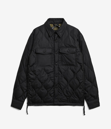TAION UNISEX MILITARY SHIRT JACKET BLACK - Shoelosophy