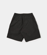 UNIVERSAL WORKS PLEATED TRACK SHORT 34152 RECYCLED POLY TECH BLACK - Shoelosophy