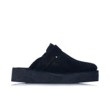CLARKS ORIGINALS DAMEN DESERT TREK WEDGE MULE SCHWARZES WILDLEDER - Shoelosophy