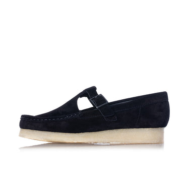 CLARKS ORIGINALS WOMENS WALLABEE T BAR SCHWARZ - Shoelosophy