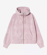 CARHARTT WIP WOMENS HOODED PAINTER JACKET I036842 HORTENSIA DESTROY WASH SPLATTER - Shoelosophy