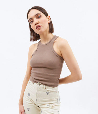 DR DENIM AMELIE TOP WALNUT - Shoelosophy